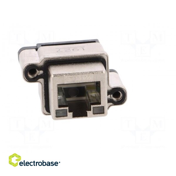 Socket | RJ45 | with LED | IP67 | THT | for panel mounting | straight image 9