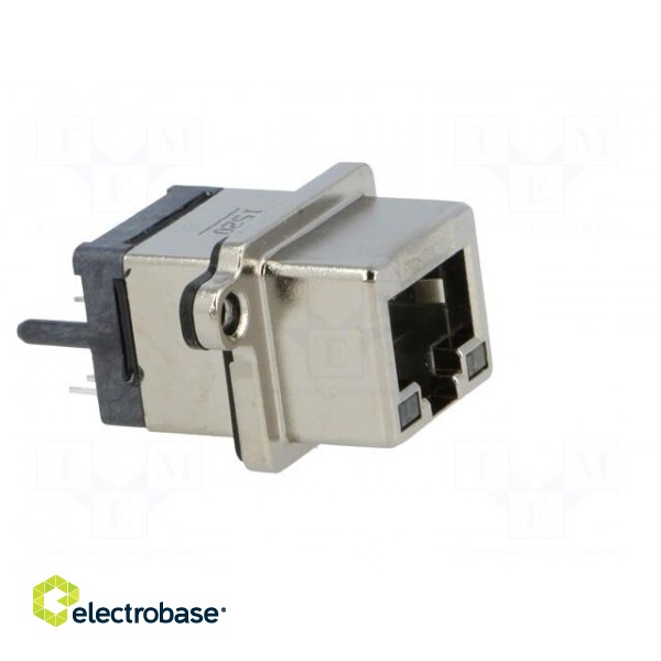 Socket | RJ45 | with LED | UL94V-0 | IP67 | THT | for panel mounting paveikslėlis 8