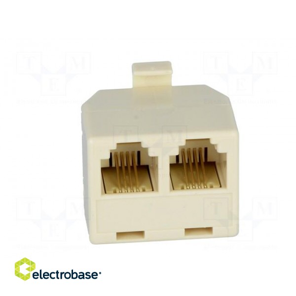 Splitter | Layout: 6p4c | RJ11 socket x2,RJ11 plug image 9