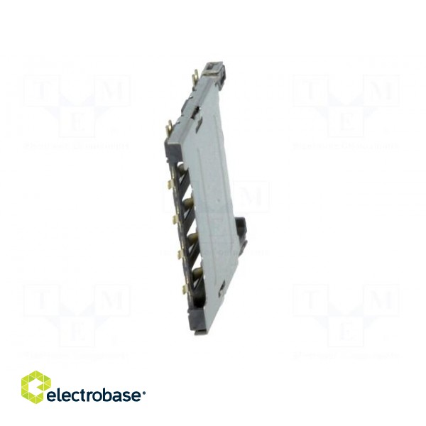 Connector: for cards | Micro SIM | with hinged cover | SMT | PIN: 8 image 9