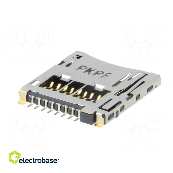 Connector: for cards | SD Micro | push-push,inverse | SMT image 6