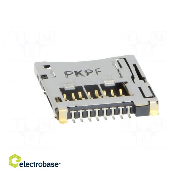 Connector: for cards | SD Micro | push-push,inverse | SMT image 5