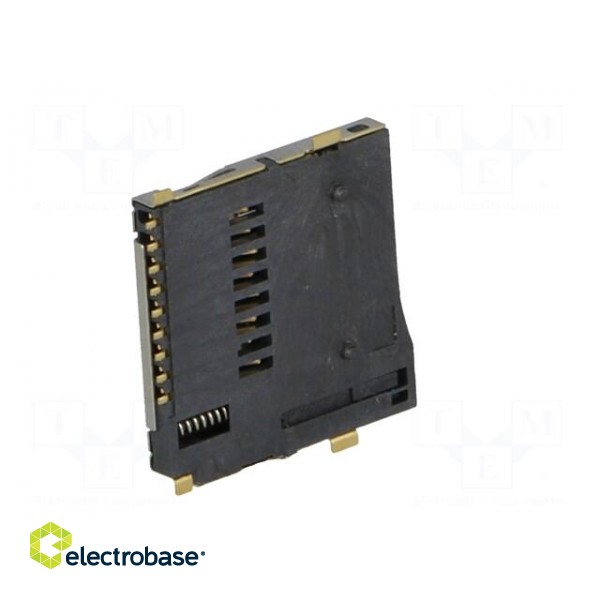 Connector: for cards | SD Micro | push-push | SMT | gold-plated image 6
