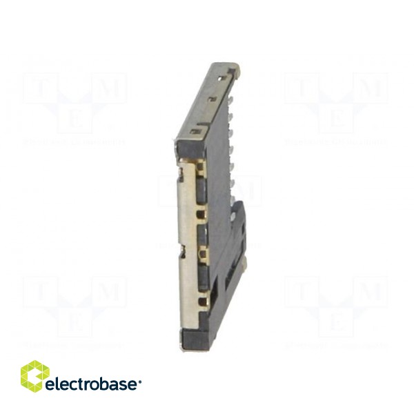 Connector: for cards | SD Micro | push-push | SMT | gold-plated image 5