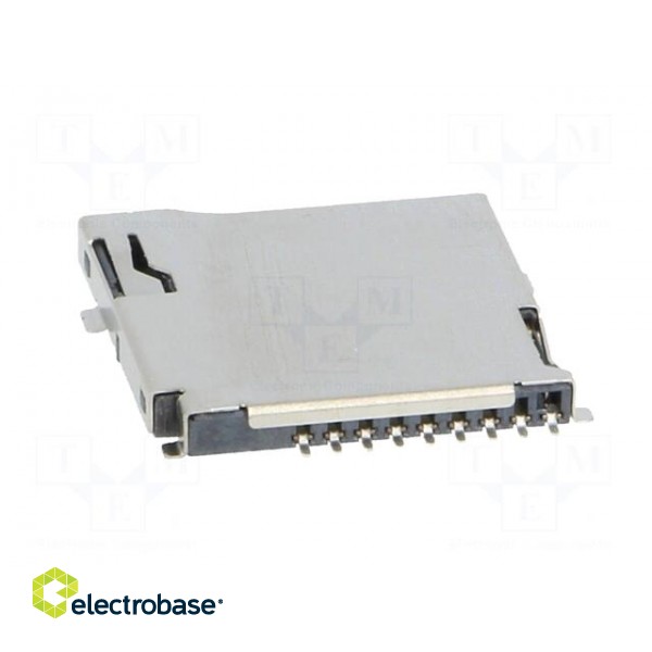 Connector: for cards | SD Micro | push-push | SMT | gold flash paveikslėlis 5