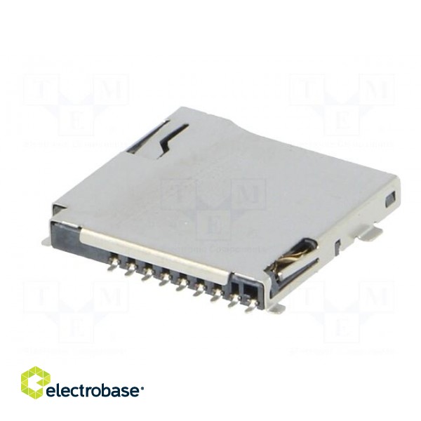 Connector: for cards | SD Micro | push-push | SMT | gold flash paveikslėlis 6