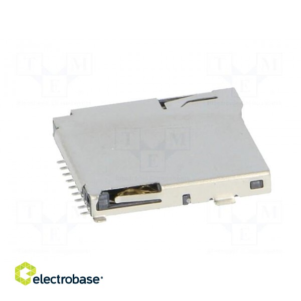 Connector: for cards | SD Micro | push-push | SMT | gold flash image 7