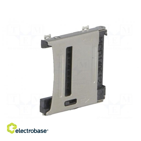 Connector: for cards | SD Micro | shielded,with hinged cover | SMT image 2
