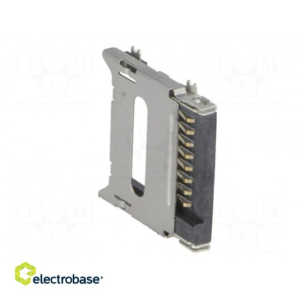 Connector: for cards | SD Micro | with hinged cover | SMT | 500V image 4