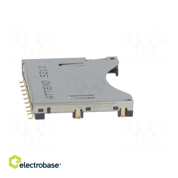 Connector: for cards | SD | push-push | SMT | gold-plated image 7