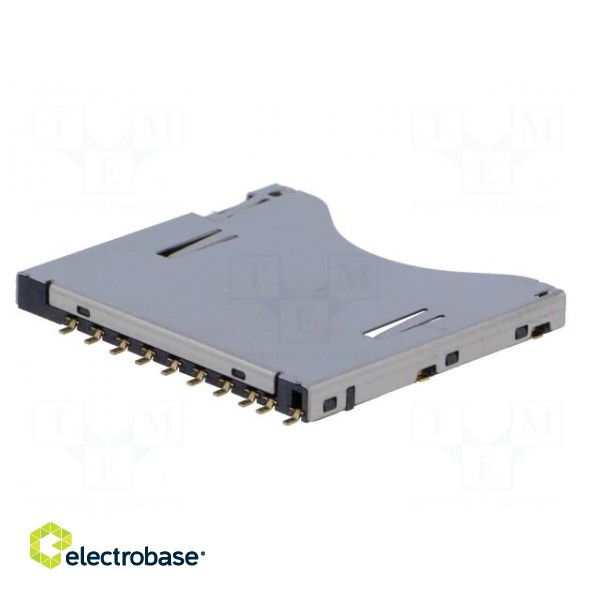 Connector: for cards | SD | push-push | SMT | gold-plated image 6