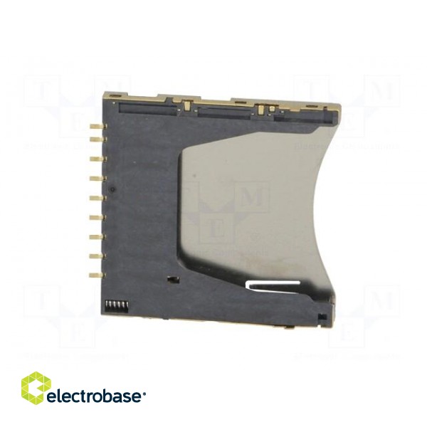 Connector: for cards | SD | push-push,reinforced card lock | SMT image 7