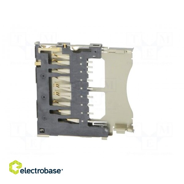 Connector: for cards | SD | shielded,push-push | SMT | gold-plated image 7