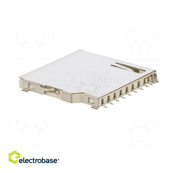 Connector: for cards | SD | SMT | selectively gold plated | LCP | 500mA image 4