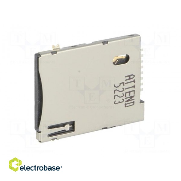 Connector: for cards | SIM | push-push | SMD | gold-plated | PIN: 6 | 250V image 3