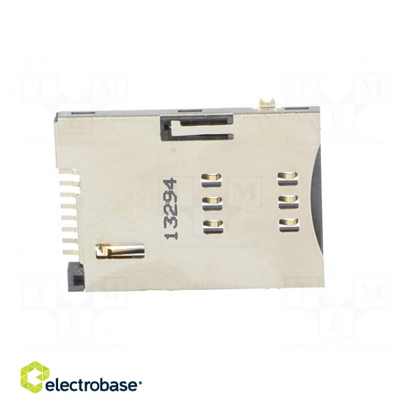 Connector: for cards | SIM | push-push | SMT | gold-plated | 500mA image 3