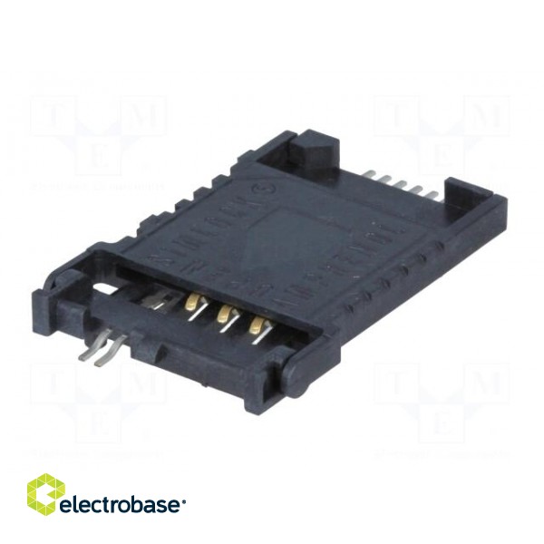 Connector: for cards | SIM | SMT | PIN: 6 | 3mm | 100mΩ image 2