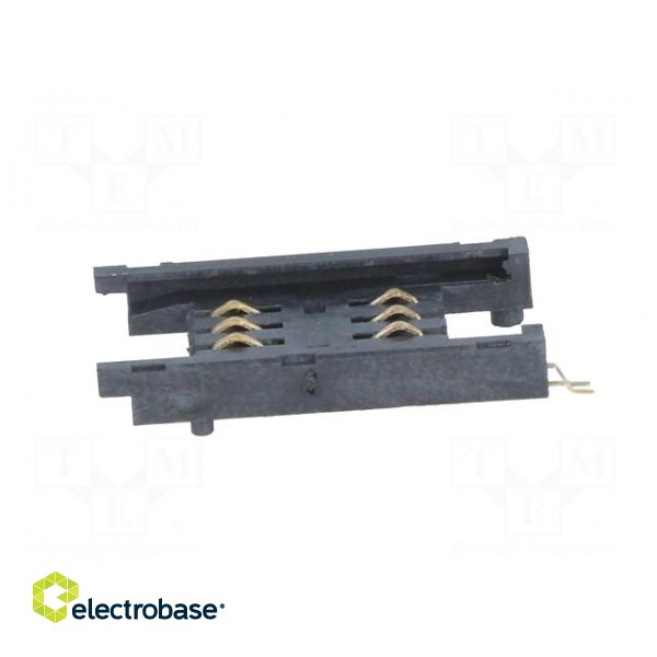 Connector: for cards | SIM | without ejector | SMT | gold flash | PIN: 6 image 7