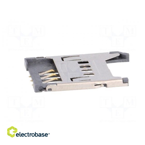 Connector: for cards | SIM | without ejector,with cover | SMT | PIN: 6 paveikslėlis 3