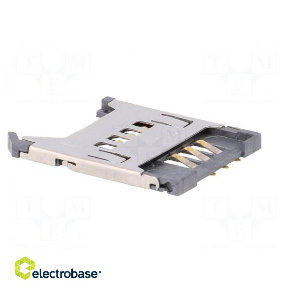 Connector: for cards | SIM | without ejector,with cover | SMT | PIN: 6 paveikslėlis 8