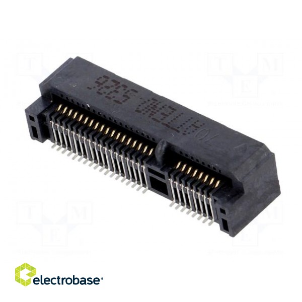 Connector: PCI Express mini | horizontal | SMT | gold-plated | PIN: 52 image 4