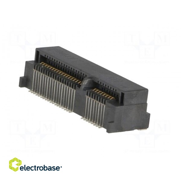 Connector: PCI Express mini | horizontal | SMT | gold-plated | PIN: 52 image 4