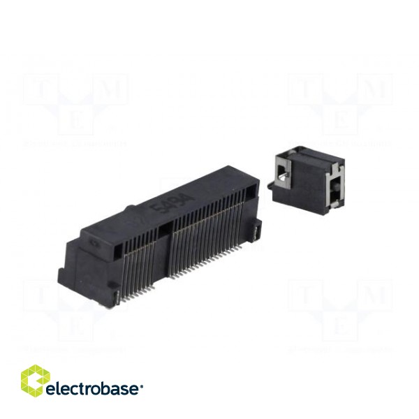 Connector: PCI Express mini | horizontal | SMT | gold-plated | PIN: 52 paveikslėlis 4