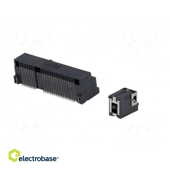 Connector: PCI Express mini | horizontal | SMT | gold-plated | PIN: 52 paveikslėlis 6