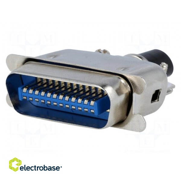 Connector: Centronics | plug | male | PIN: 24 | soldering | for cable paveikslėlis 1