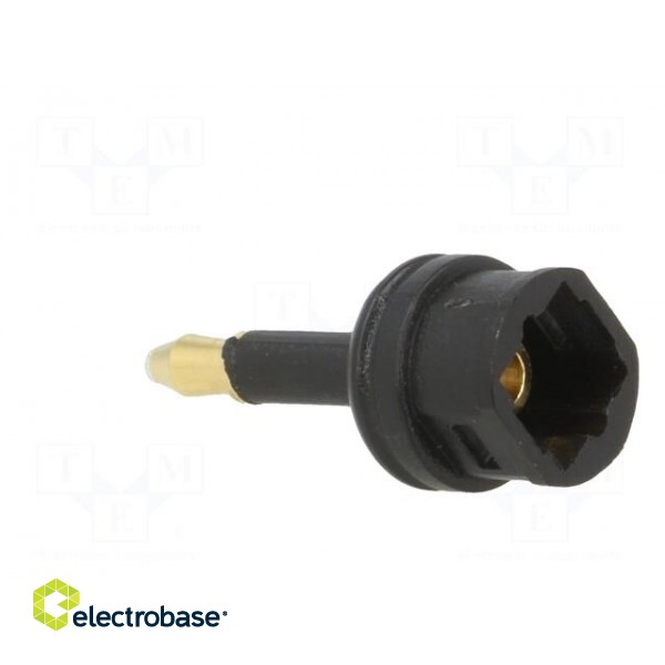 Connector: fiber optic | adapter,plug/socket | optical (Toslink) paveikslėlis 4