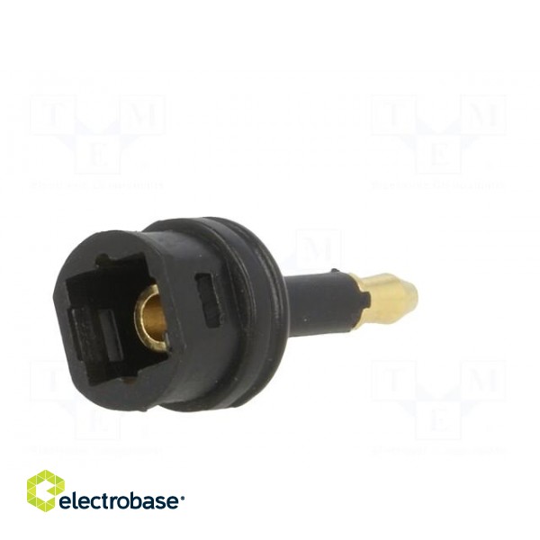Connector: fiber optic | adapter,plug/socket | optical (Toslink) paveikslėlis 6