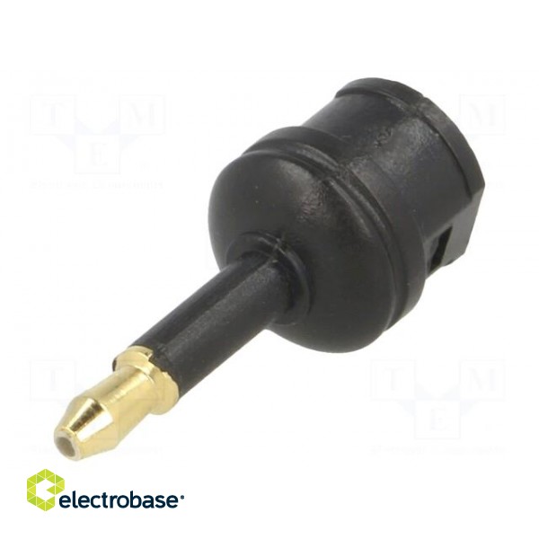 Connector: fiber optic | adapter,plug/socket | optical (Toslink) paveikslėlis 1