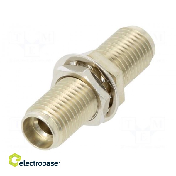 Connector: fiber optic | coupler | FSMA фото 1