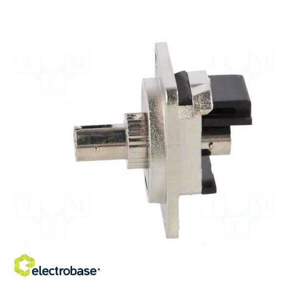 Connector: fiber optic | coupler | ST,both sides | Mat: metal фото 3