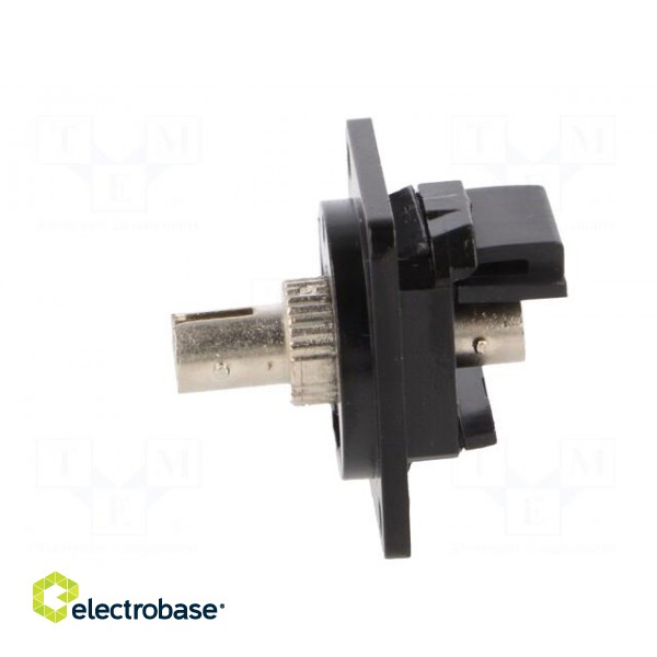 Connector: fiber optic | coupler | ST,both sides | Mat: metal фото 3