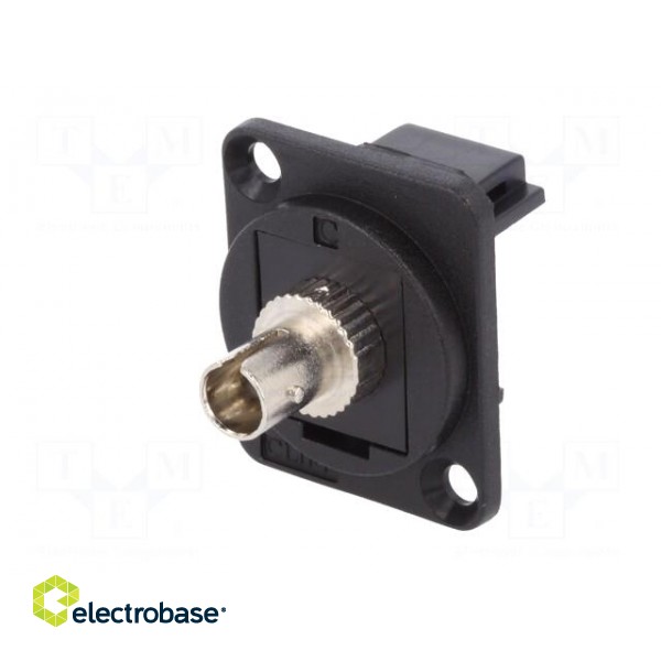 Connector: fiber optic | coupler | ST,both sides | Mat: plastic image 2