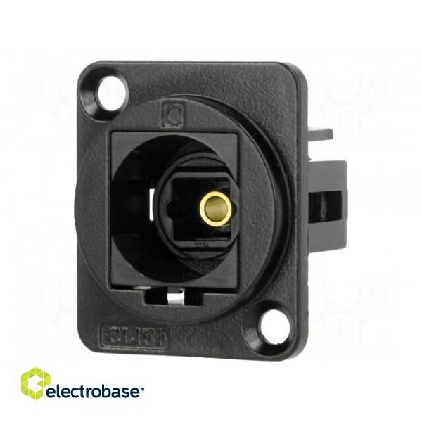 Connector: fiber optic | coupler | Toslink socket,both sides | FT фото 1