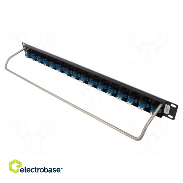 Connector: fiber optic | patch panel | screw | Size: 19",1U image 2