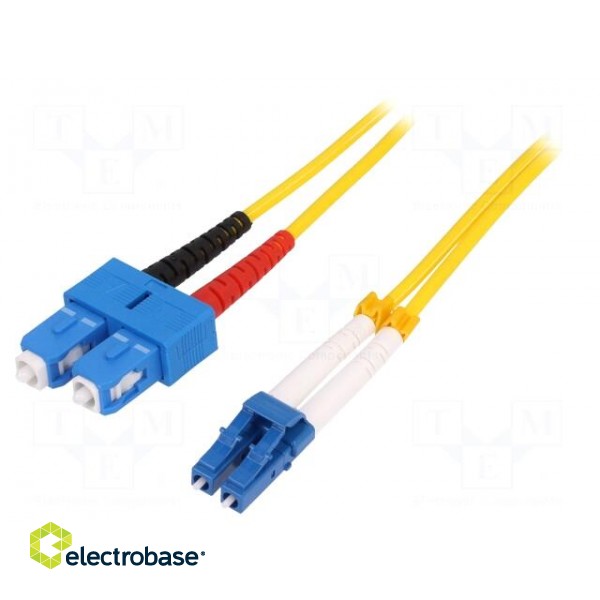 Fiber patch cord | OS2 | LC/UPC,SC/UPC | 5m | Optical fiber: 9/125um