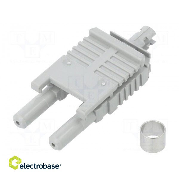 Connector: fiber optic | plug | HFBR-4516,duplex | for cable image 1