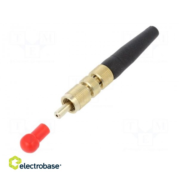 Connector: fiber optic | plug | FSMA | for cable | crimped фото 1