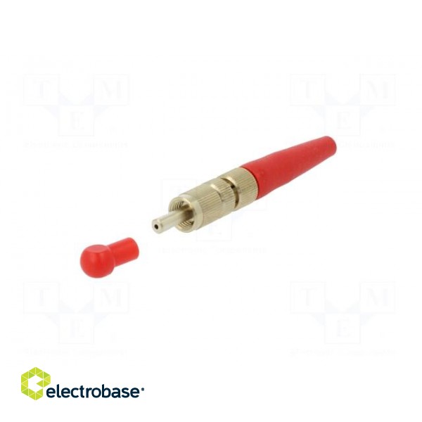 Connector: fiber optic | plug | FSMA | for cable | crimped | POF 2,2mm image 3