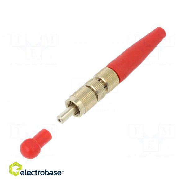 Connector: fiber optic | plug | FSMA | for cable | crimped фото 2