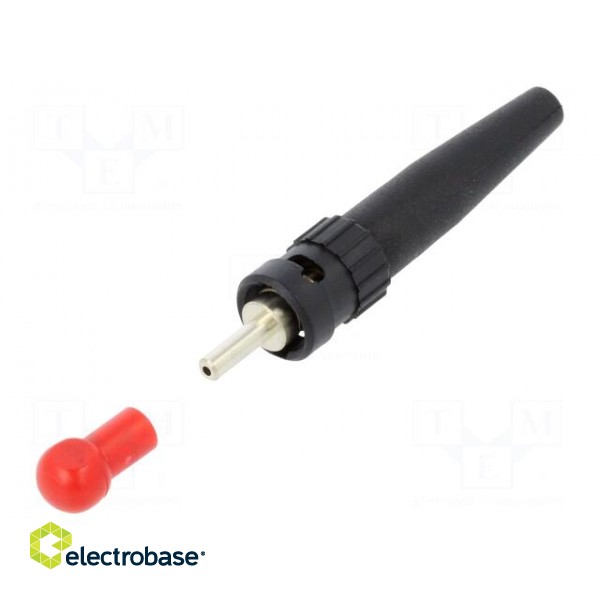 Connector: fiber optic | plug | ST(BFOC) | for cable | crimped image 2