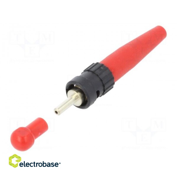 Connector: fiber optic | plug | ST(BFOC) | for cable | crimped фото 1