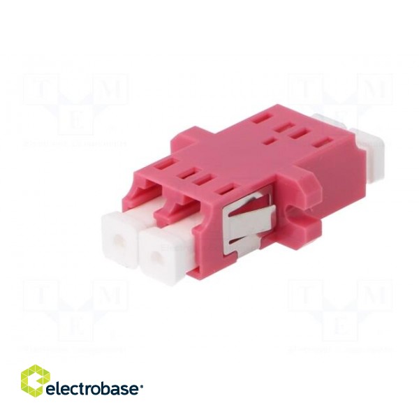 Connector: fiber optic | socket,coupler | duplex,multi mode (MM) paveikslėlis 2