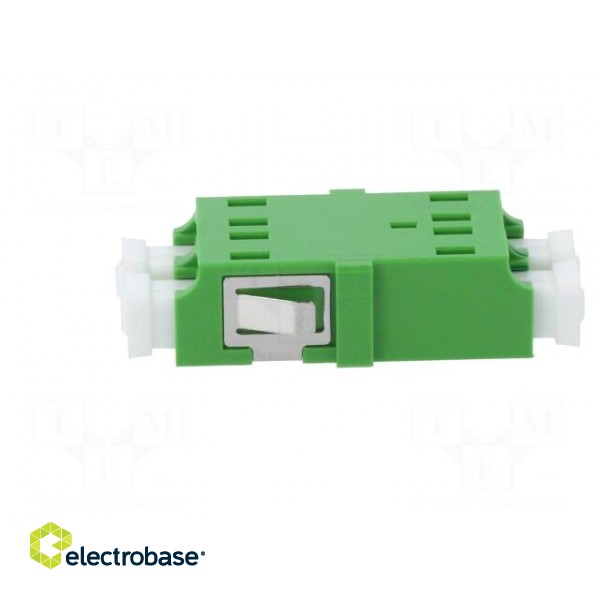 Connector: fiber optic | socket,coupler | LCA | female | ways: 2 | green image 3