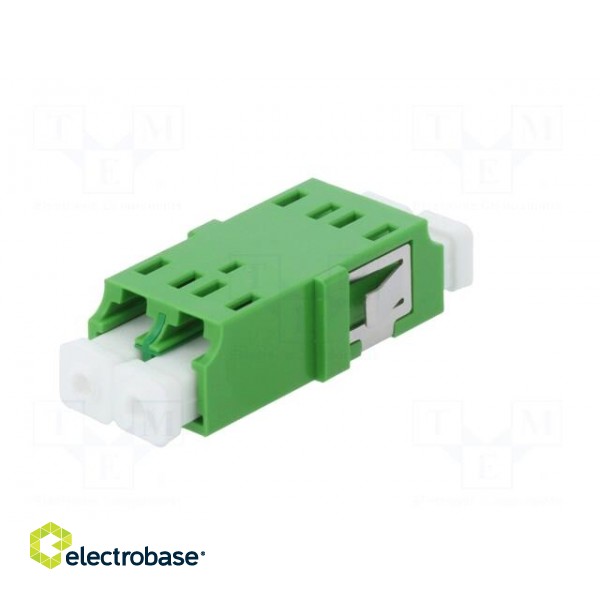 Connector: fiber optic | socket,coupler | LCA | female | ways: 2 | green image 6