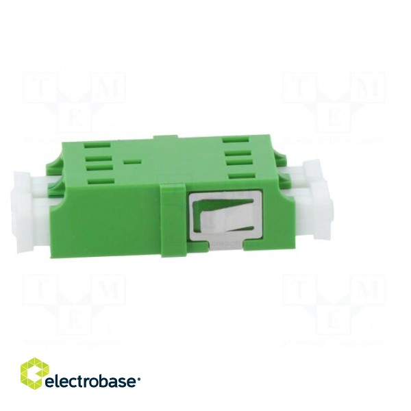 Connector: fiber optic | socket,coupler | LCA | female | ways: 2 | green image 7