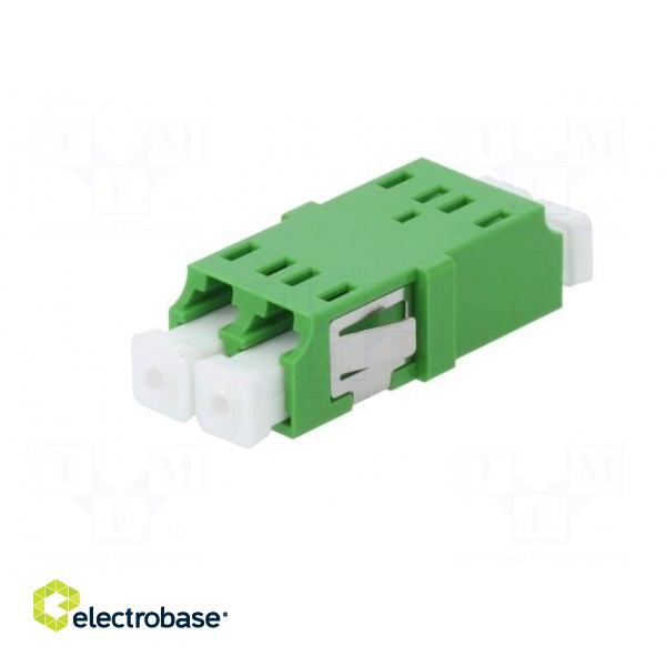 Connector: fiber optic | socket,coupler | LCA | female | ways: 2 | green image 2